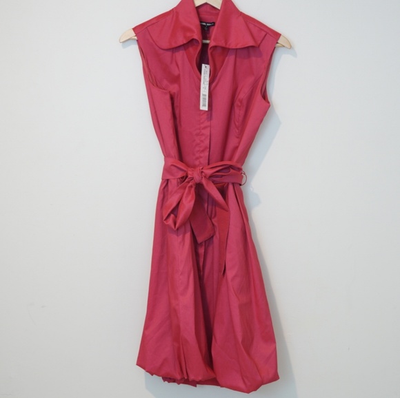 NWT Samuel Dong Belted Bubble Dress Summer - Picture 7 of 7